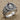 Zeus Garnet Laurel Ring, oxidized silver, product photo