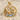 Swan Pair Lily Pendant, gold vermeil product photo
