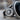 Onyx Rigging Gallery Ring, oxidized silver, close-up view of stone and setting