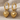 Cable Heart Huggie Earring, gold vermeil, product photo