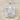 Poseidon Bearded Trident Pendant, polished silver product view