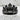 Vampire Fang Crown Ring, black rhodium plated, product photo