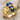 Cobalt Armored Claw Ring, gold vermeil, product photo