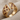 Burgundy Lattice Open Ring, gold vermeil, angled studio view