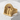 Cathedral Garnet Portal Ring, gold vermeil finish, studio product photo