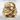 Broken Helmet Skull Ring in gold vermeil, angled product photo