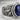 Koi Lapis Waterfall Ring, oxidized silver, close-up of side relief and stone
