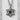 Deco Interlocking Star of David Pendant, oxidized silver product photo