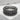 Railroad Track Ring, oxidized silver, angled product photo