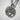 Celtic Tree of Life Pendant, oxidized silver, angled front view