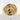 Griffin Reclining Crest Ring in gold vermeil, angled product view