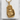 Meditating Buddha Hand Pendant, gold vermeil, front view
