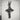 Fleur-de-Lis Crucifix Pendant, oxidized silver, studio product photo