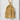 Cathedral Fluted Niche Pendant, gold vermeil finish product view