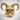 Horned Demon Skull Ring, gold vermeil, three-quarter perspective