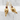 Raven Skull Garnet Drop Earring, gold vermeil, product photo