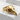 Raven Skull Brow Ridge Ring, gold vermeil, product photo
