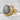 Deer Skull Labradorite Shoulder Ring, gold vermeil, angled product photo