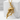Raven Skull Branch Arc Pendant, gold vermeil finish product photo