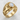 Unicorn Moonstone Neck Ring in gold vermeil, angled product photo