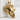 Ram Skull Side Spiral Pendant in gold vermeil