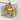 Chimera Serpent Tail Pendant, gold vermeil, angled product photo