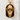 Wolf Skull Red Niche Pendant in gold vermeil, front product photo