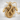 Hydra Knotted Neck Pendant, gold vermeil, studio product view