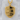 Joshua 1:9 Shield Pendant, gold vermeil, angled product photo