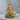 Maya Maize God Jade Pendant, gold vermeil, front view