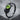 Peridot Berry Stacking Ring, black rhodium, product photo