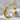 Viking Ship Prow Bracelet, gold vermeil, angled product photo