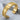 Shield Rivet Panel Bracelet, gold vermeil, studio product photo