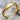 Skull Acanthus ID Bracelet, gold vermeil, angled product photo