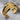 Raven Folded Wing Bracelet in gold vermeil, studio product photo