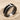 Interrupted Groove Ring, black rhodium plated, product photo