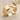 Offset Coupling Ring in gold vermeil, product photo