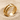 Interrupted Groove Ring, gold vermeil, product photo