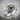Evil Eye Silver Fold Ring, polished finish, studio product photo
