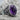 Amethyst Iris Shoulder Ring, oxidized silver, three-quarter product view