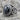 Hematite Engraved Scroll Ring, oxidized silver, three-quarter product view