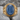 Kyanite Vertical Flute Ring, gold vermeil, front view