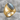 Labradorite Crescent Shoulder Ring, gold vermeil finish, angled product view