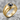 Hematite Ellipse Channel Ring, gold vermeil, product photo