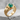 Emerald Peacock Fan Ring in gold vermeil, angled product photo