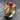 Carnelian Koi Current Ring in gold vermeil, angled studio product photo