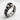 Sleeping Dragon Skull Ring in oxidized silver, product photo
