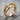 Bobcat Claw Arch Ring, gold vermeil, studio product photo