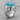 Turquoise Rearing Horse Ring, polished silver, side view showing relief