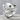 Moonstone Spinel Crescent Arc Ring in polished silver, front view